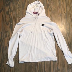 White nike pull over